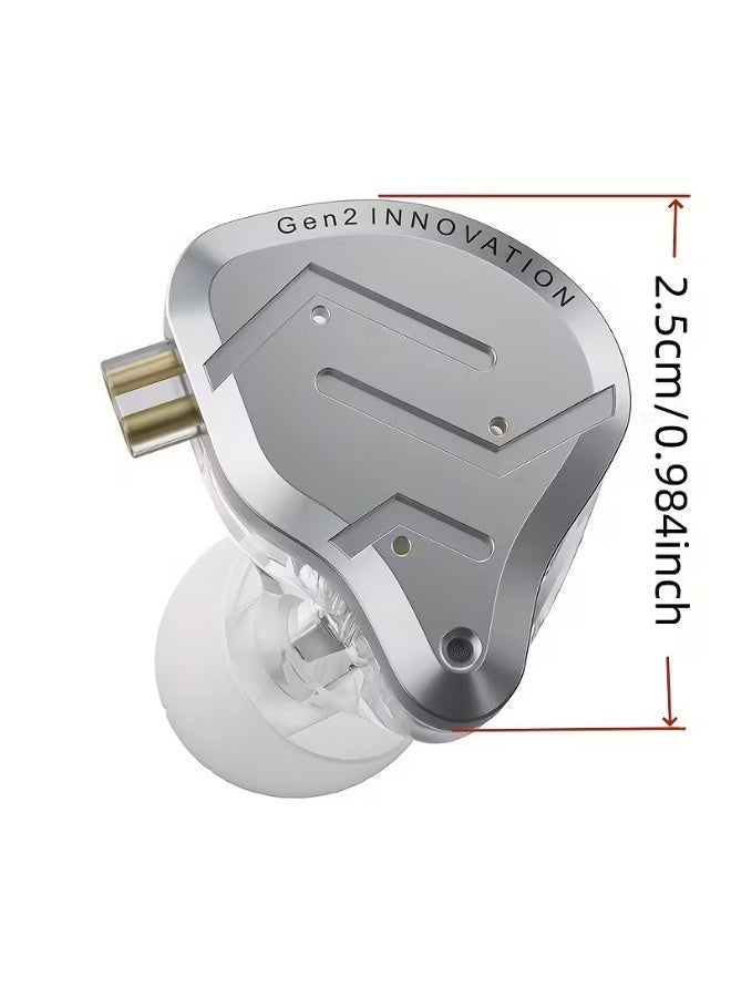 Linsoul KZ ZSN Pro 2 Hybrid Drive 1BA+1DD In Ear Earphones, HIFI Bass Headset, Monitor Earbuds Sport Headphone with 2PIN Cable, Communication Headset, Workout Earbuds, Compact Headphones, Closedback Earphones, Detachable Cable, Highfidelity Sound, Noisecanceling Headphones, Professional Earphones, Gamers, Fitness Enthusiasts - Image 3