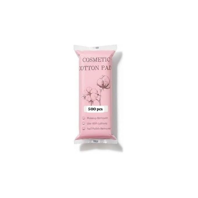 500 Pcs Cotton Wipes Highly Absorbent Gentle Nail Polish Makeup Remover Wipes for Daily Skin Care Facial and Nail Cleansing.