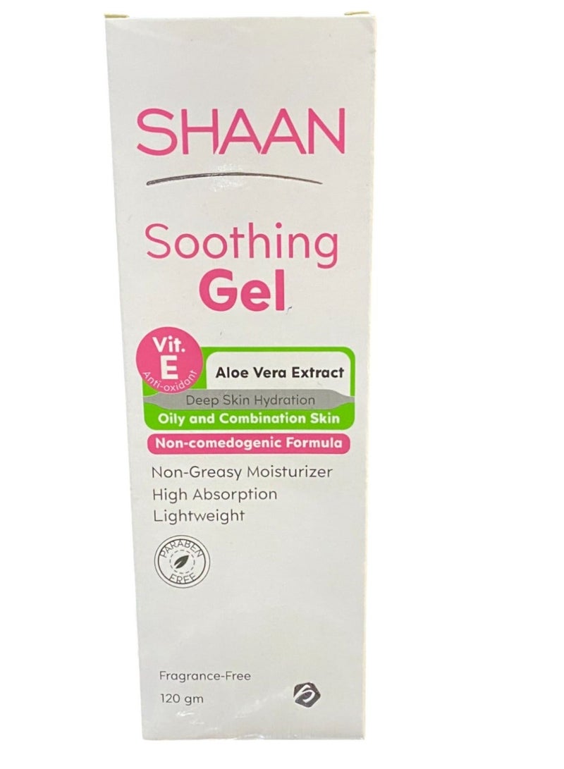 Shaan Soothing Skin Gel With Aloe Vera Extract - 120 Gm - Image 2