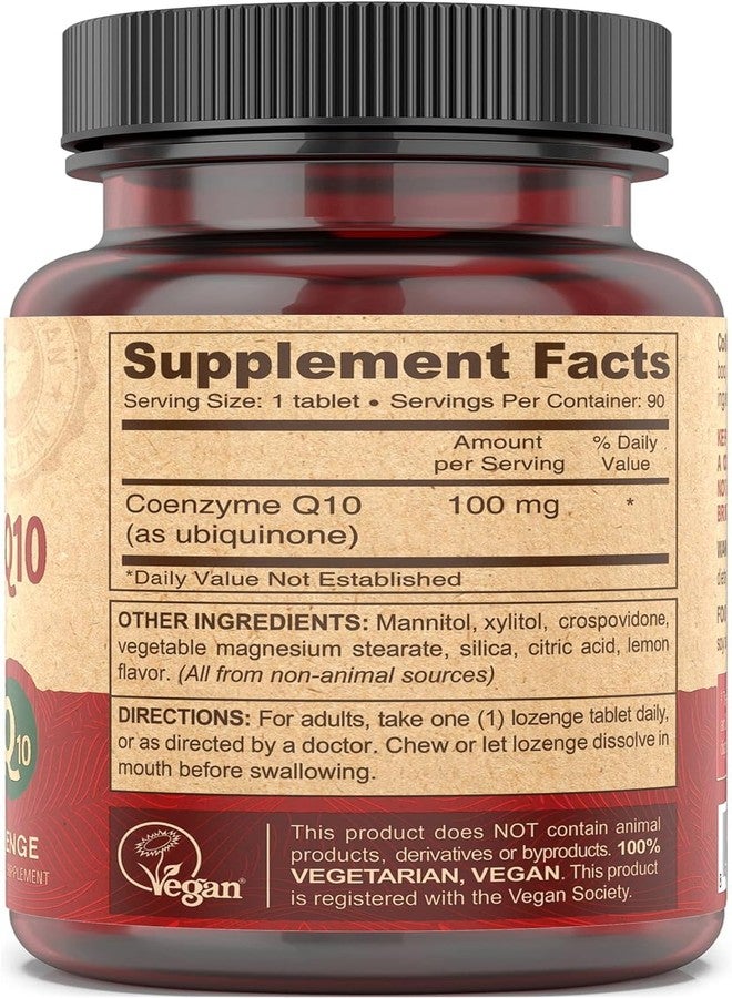 DEVA Vegan Vitamins Coenzyme Q10 100mg - Potent & Affordable in One Bottle - Chewable, 90 Tablets, (Pack of 2) - Image 3