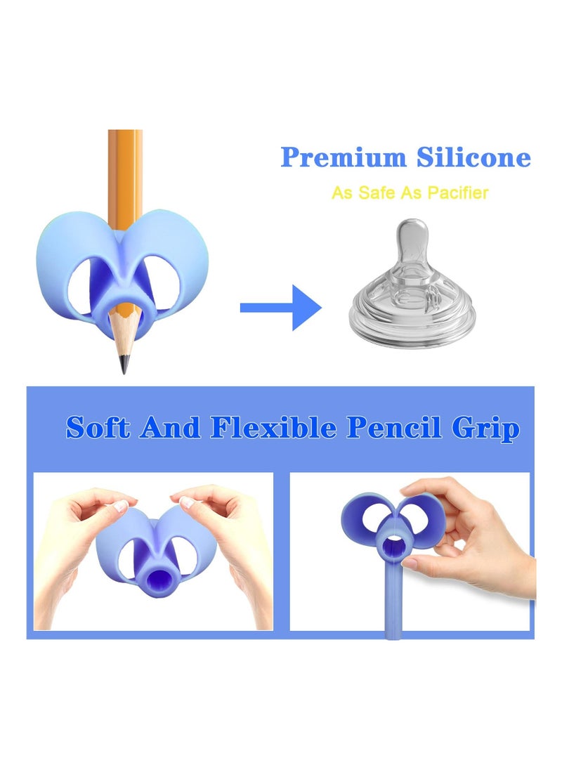 Generic - Kids Pencil Gripper for 3-9 Years Handwriting, Toddler Ergonomic Writing Aid Tool Ergonomic Pencil Grip Pencil Grips Pencil Aid for Children's Training Pen Holding Posture Correction Tools - Image 1