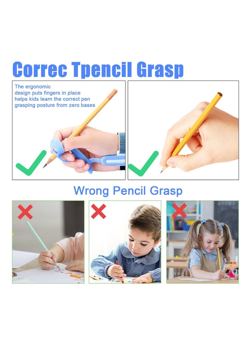 Generic - Kids Pencil Gripper for 3-9 Years Handwriting, Toddler Ergonomic Writing Aid Tool Ergonomic Pencil Grip Pencil Grips Pencil Aid for Children's Training Pen Holding Posture Correction Tools - Image 1