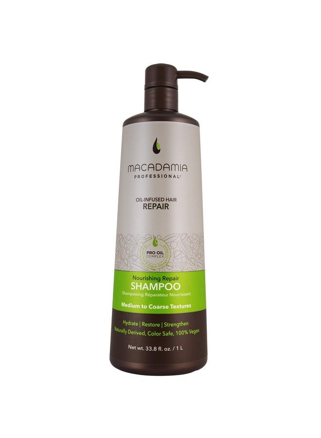 Macadamia Professional Nourishing Repair Shampoo 33.8Oz Macadamia Professional Macadamia Oil And Argan Oil For Hydration Shine And Color Protection - Image 2