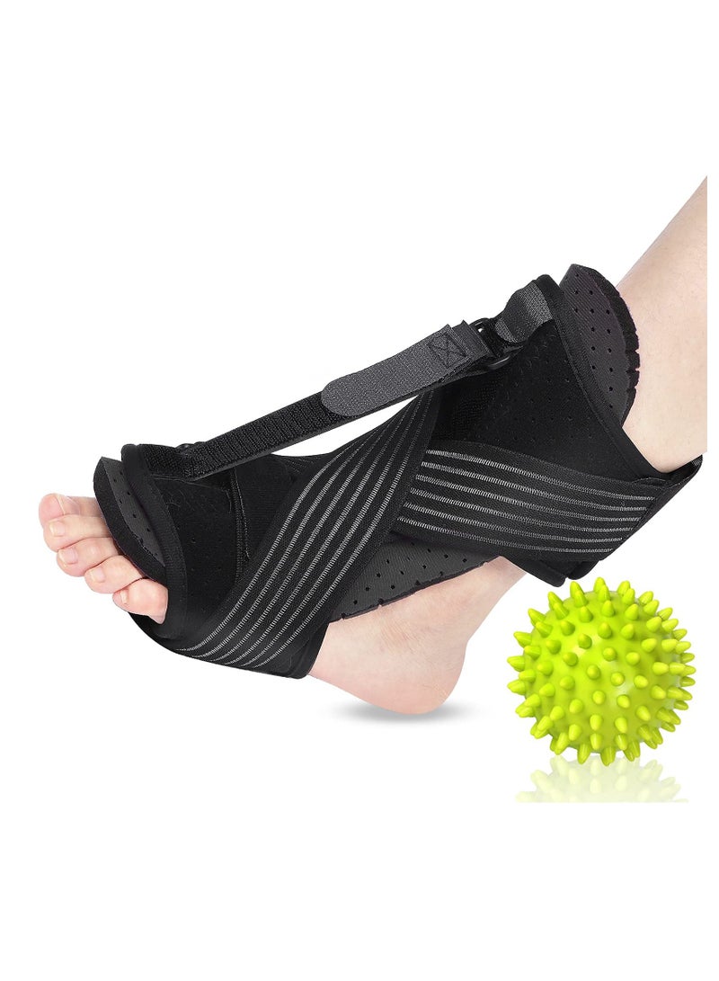 Plantar Fasciitis Relief Night Splint, Adjustable Plantar Fasciitis Brace Night Splints for Plantar Fasciitis, Foot Drop Ankle Pain, Heel Pain, Achilles Tendonitis Support Random Color Ball - Image 1