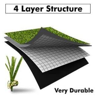 FRESH FROM LOOM 45 mm High Density Lawn Carpet | Artificial Premium Grass Lawn Turf | Indoor & Outdoor Use | Washable Grass, Dust & Waterproof Mat | Skin Friendly (Size - 3.3 x 7 feet) - Image 2
