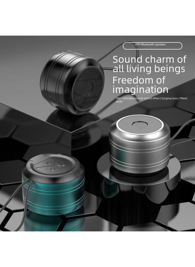 Neutral New Bluetooth Speaker Desktop Portable String Speaker Subwoofer Small Steel Cannon Noise Reduction Bluetooth Audio - Image 2