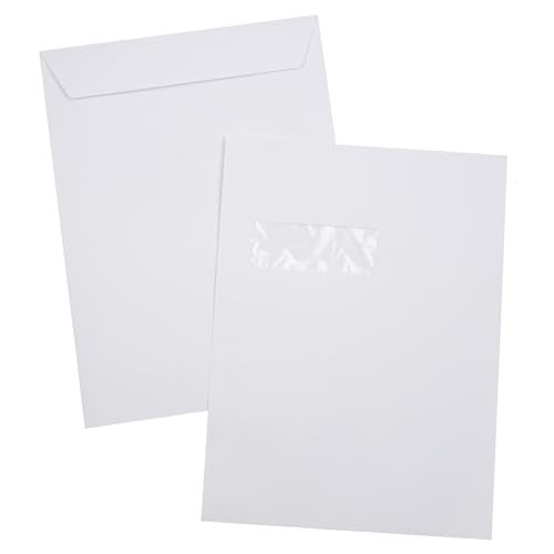 LUXPaper 9 x 12 Open End Window Envelopes | Bright White | 28lb. Text | 50 Qty - Image 5