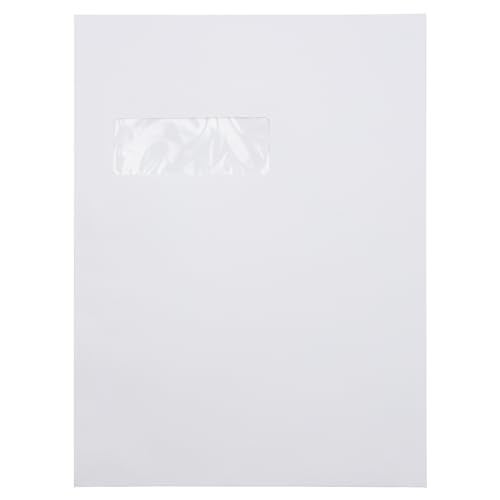 LUXPaper 9 x 12 Open End Window Envelopes | Bright White | 28lb. Text | 50 Qty - Image 1