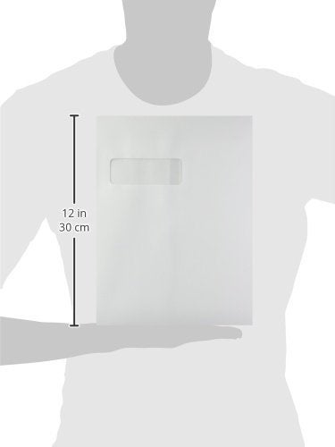 LUXPaper 9 x 12 Open End Window Envelopes | Bright White | 28lb. Text | 50 Qty - Image 3