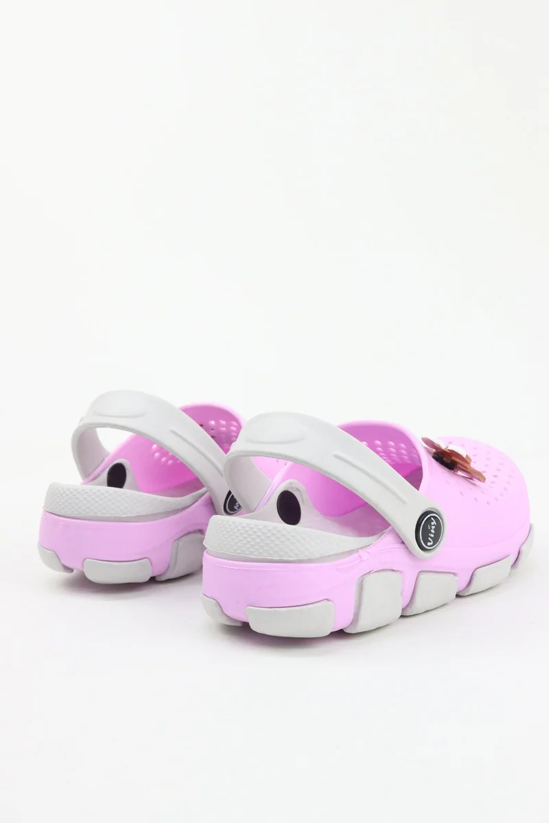 Viny PURPLE GREY VINY Kids Cartoon Clogs Garden Shoes – Lightweight EVA Slip-On Clogs with  Back Strap,  Comfort Sandals for Boys & Girls, Indoor Outdoor Casual Beach Shoes  | Best Price UAE