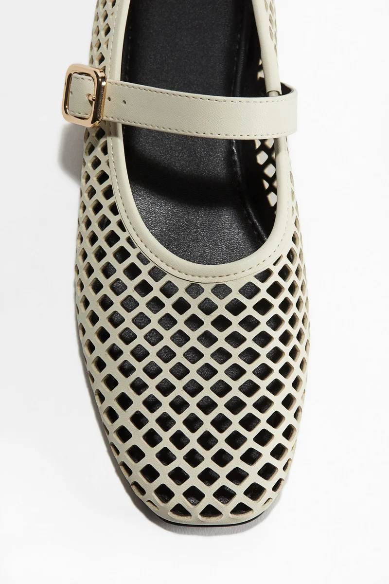 H&M Perforated Mary Jane ballet pumps