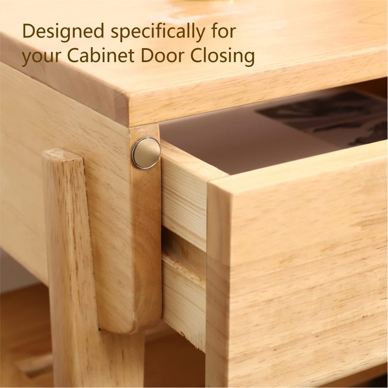 Mousike Magnetic Door Catch Ultra Thin Cabinet Magnets Stainless Steel Drawer Magnet Catch for Sliding Door Closure Kitchen Cabinet Cupboard Closet Closer (4 Pack) - Image 4