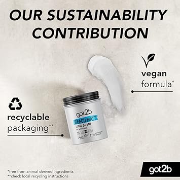 Got2b Beach Matt Medium Hold No Stickiness Matt Texture Hair Paste 100ml Pack of 2 - Image 5