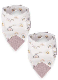 BooginHead Cotton Baby Bandana Teething Bib 2-Pack, Pink Rainbows - pzsku/Z36B652FA97732C6CEF28Z/45/_/1686567825/7c80f8b3-2177-41bc-8a7c-cec62152a7ab