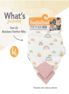 BooginHead Cotton Baby Bandana Teething Bib 2-Pack, Pink Rainbows - pzsku/Z36B652FA97732C6CEF28Z/45/_/1686567833/f4bac48d-7ba8-4068-a51b-29ce60bc3381