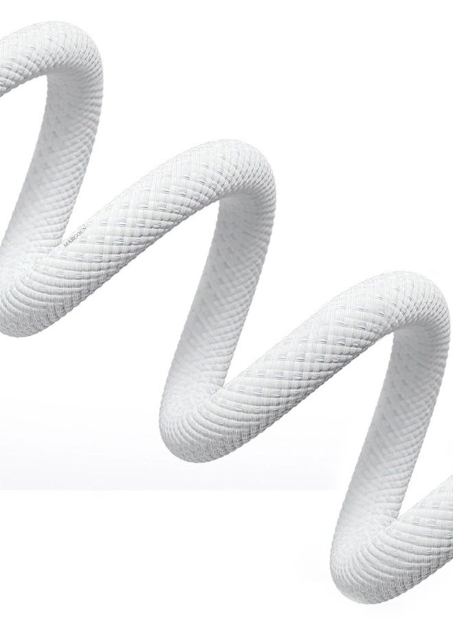 CATANES 2Packs 100W Fast Charging Cable USB-C to USB-C Built-in Power Display, PD 3.0 & Durable Braided Design 1M - White - Image 4