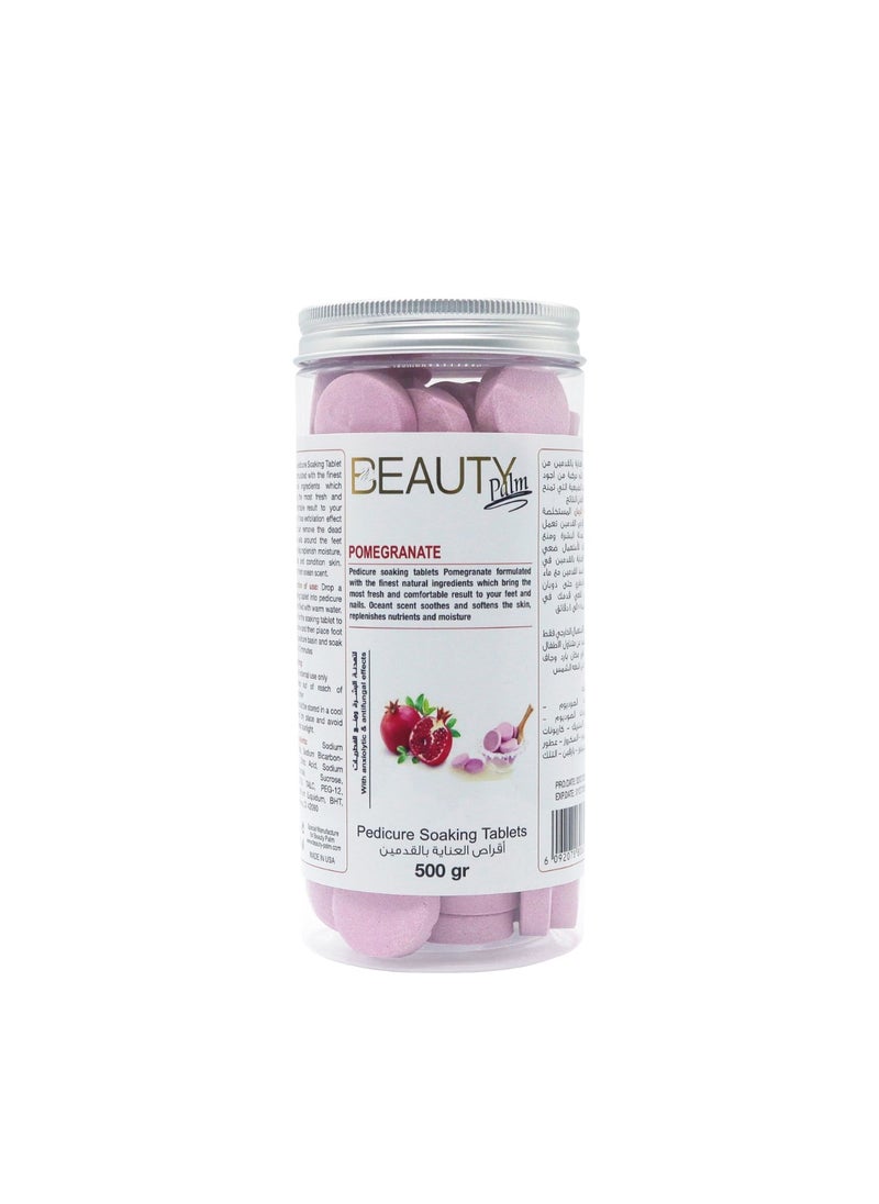 Beauty Palm - Beauty Palm Pedicure Soaking Tablets Pomegranate 500g - Image 1