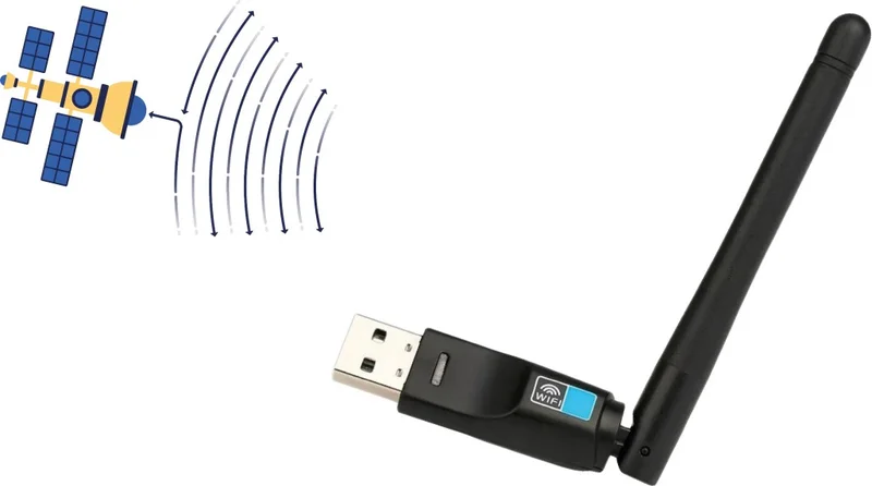 CONCORD W-7 300MBPS USB Antenna Satellite Receiver + PC Wifi Wireless Receiver Adapter MTK7601 Chipset Wlan