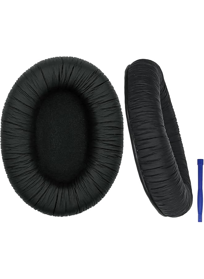 Softer Replacement Ear Pads For Sennheiser Hd280 Hd280 Pro Hd281 Hmd280 Hmd281 Headphones Earpads Headset Ear Cushion Repair Parts With Memory Foam&Protein Leather Black