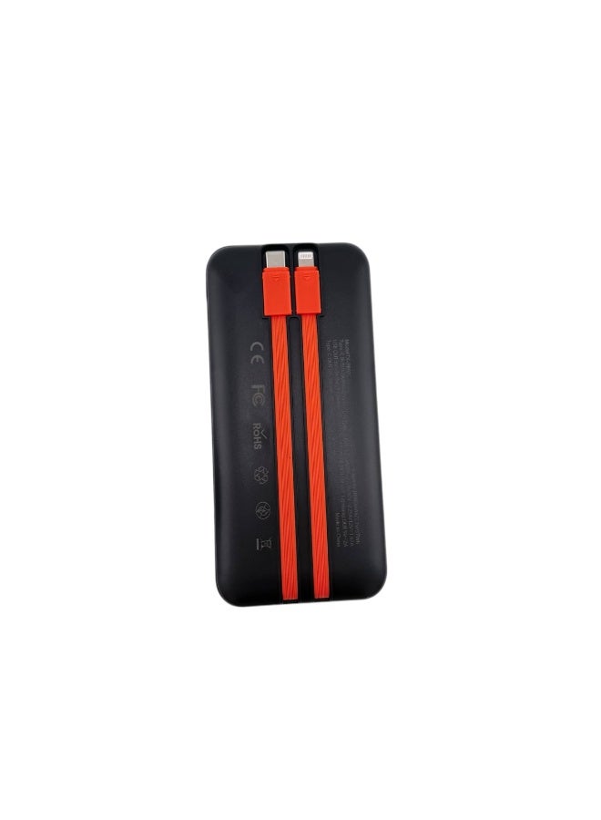 TEXOS PB-03 10000mAh 22.5W Super Fast Charging Power Bank with Built-in Cables - Image 3