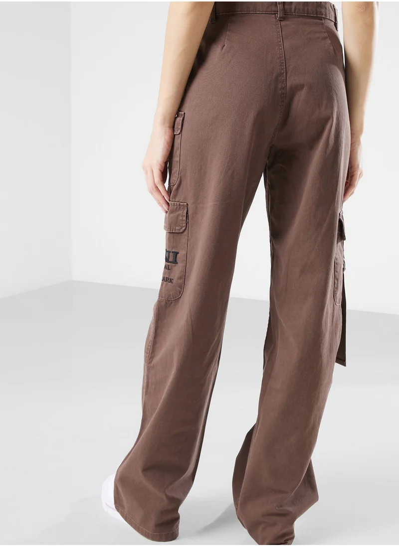 Karl Kani Retro Washed Cargo Pants