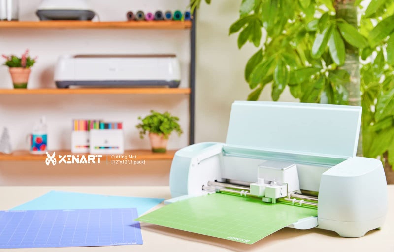 XINART Cutting Mats for Cricut Maker 3,Explore 3,Maker,Air 2,12x12 inch 3 Mats Standard Sticky Grip 12x12" Green Replacement Cut Mat for Cricut - Image 2