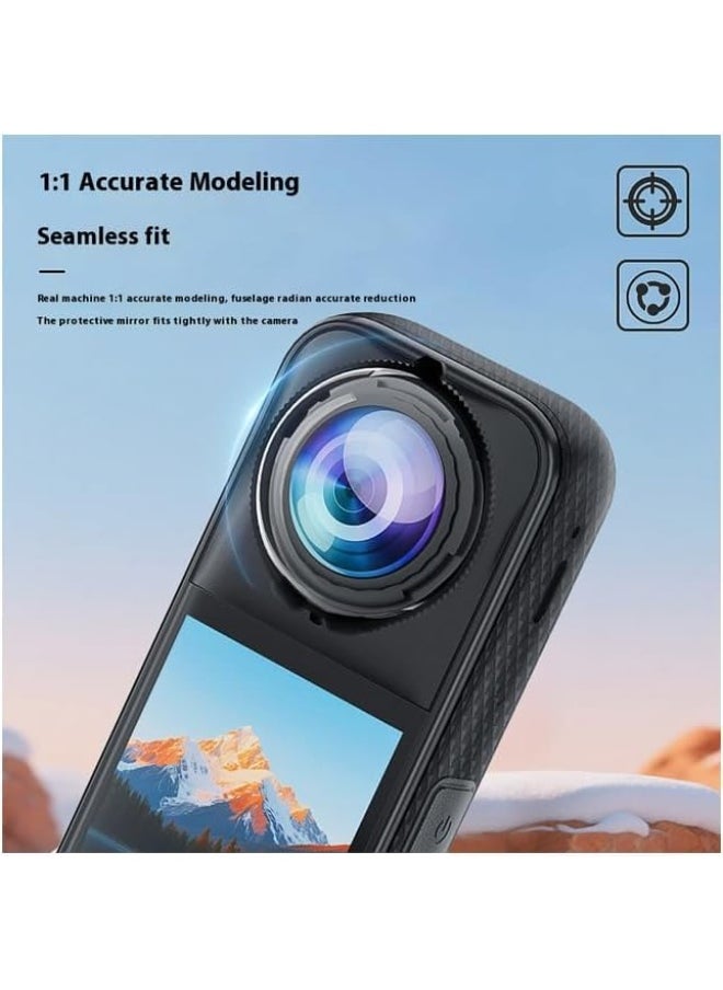 Lens Guards for Insta 360 X5, Dual Lens Protector Cover, Waterproof Dustproof, Action Camera Accessories (PC)