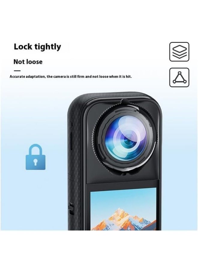Lens Guards for Insta 360 X5, Dual Lens Protector Cover, Waterproof Dustproof, Action Camera Accessories (PC)