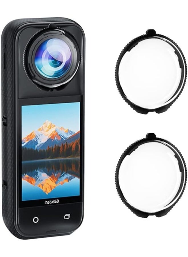 Lens Guards for Insta 360 X5, Dual Lens Protector Cover, Waterproof Dustproof, Action Camera Accessories (PC)
