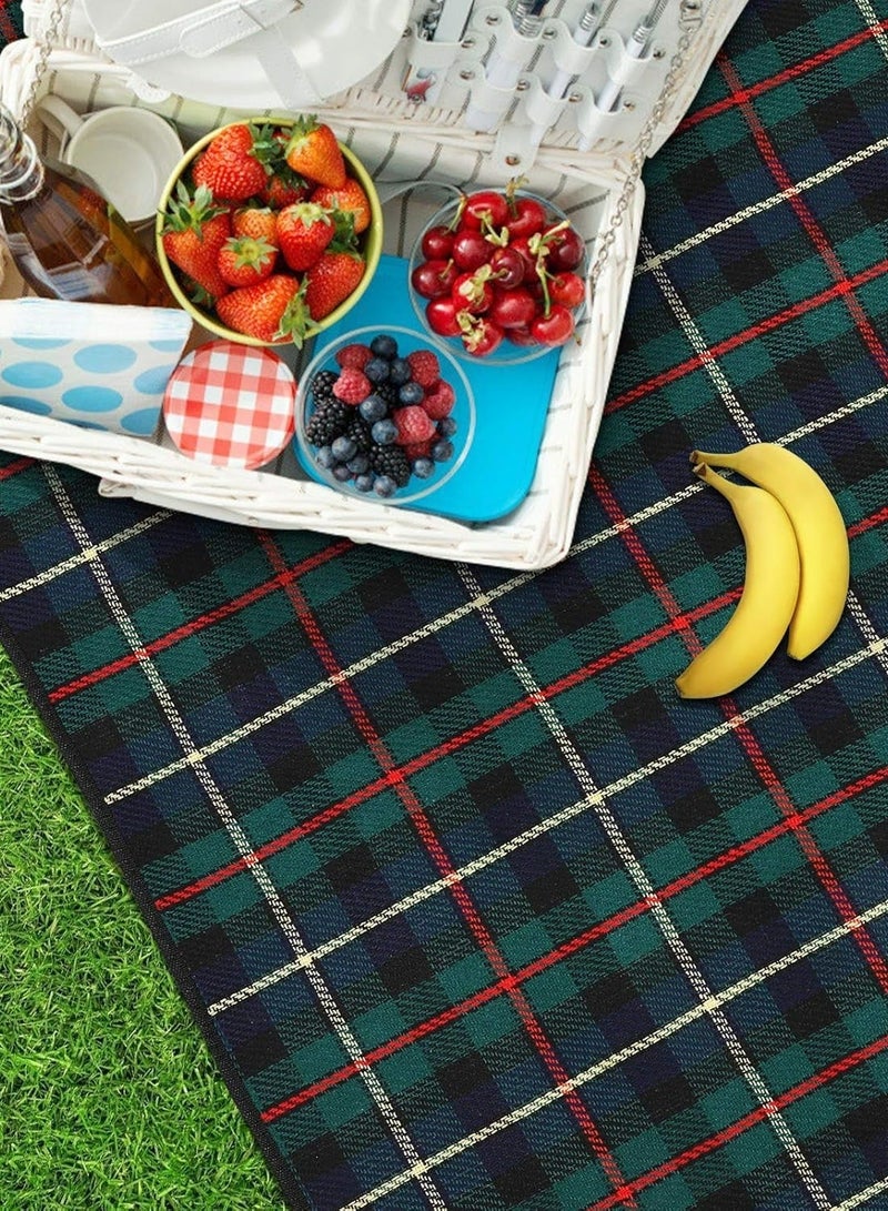 Outdoor Camping Picnic Mat 2x3m - Foldable waterproof Mat 200 x 300 cm (Green) - Image 4