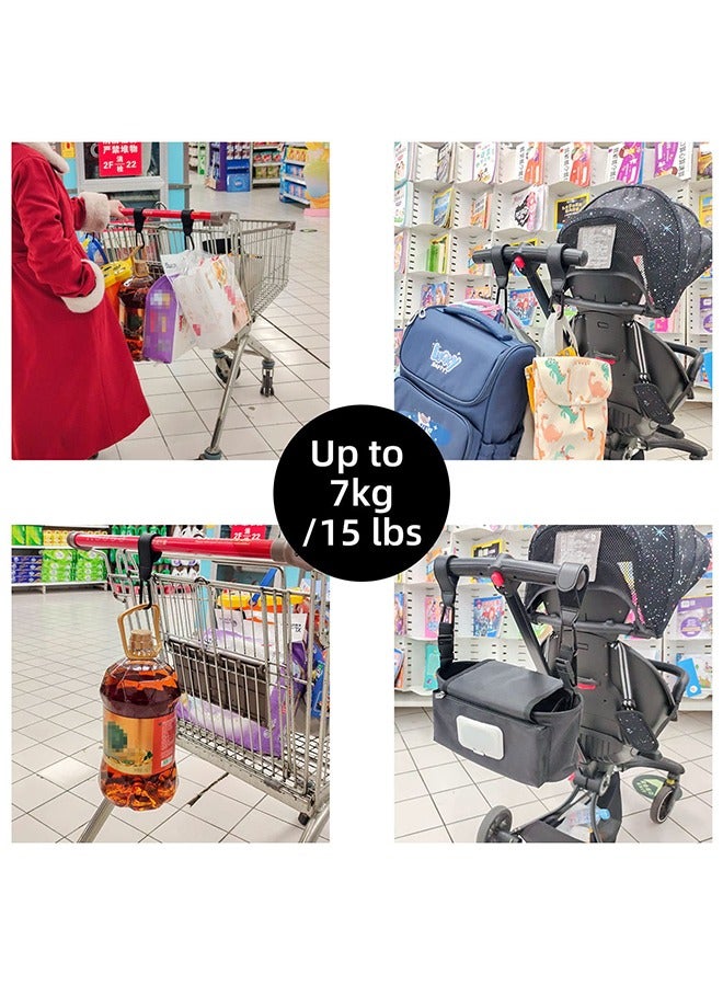 2 Pcs Stroller Hooks for Hanging Diaper Bag - Image 4