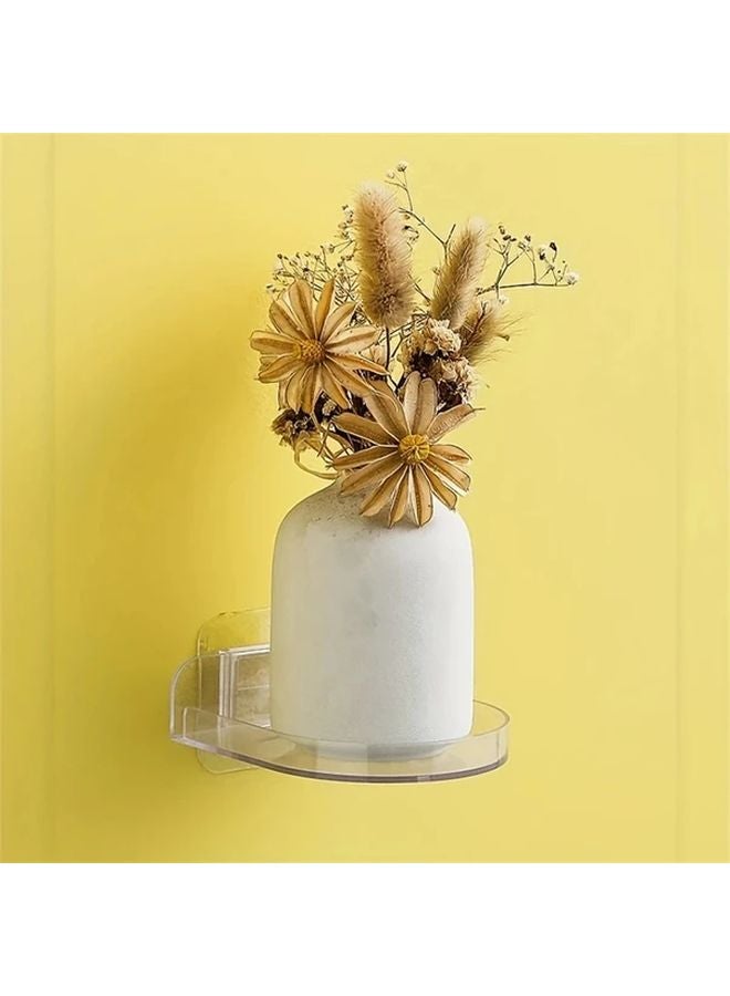 2pcs Transparent Adhesive Security Camera Wall Mount Suction Cup Bracket No Drill Installation - Image 5