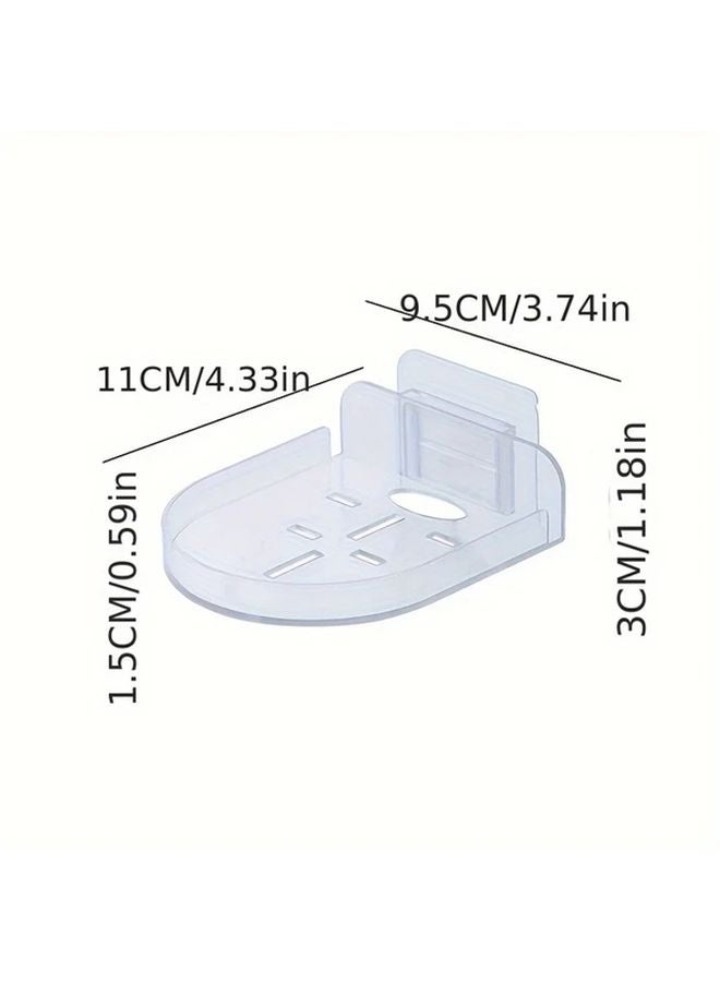 2pcs Transparent Adhesive Security Camera Wall Mount Suction Cup Bracket No Drill Installation - Image 4