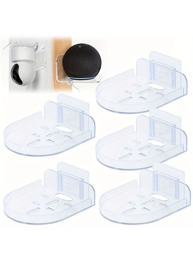 2pcs Transparent Adhesive Security Camera Wall Mount Suction Cup Bracket No Drill Installation - Image 2