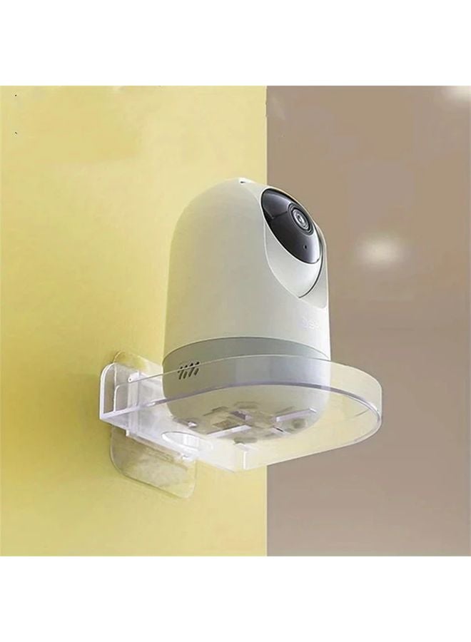 2pcs Transparent Adhesive Security Camera Wall Mount Suction Cup Bracket No Drill Installation - Image 3