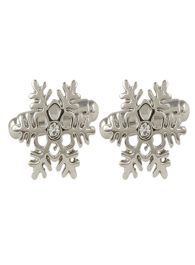Peluche Beautiful Crystal Studded Design Cufflinks for Men - Image 2