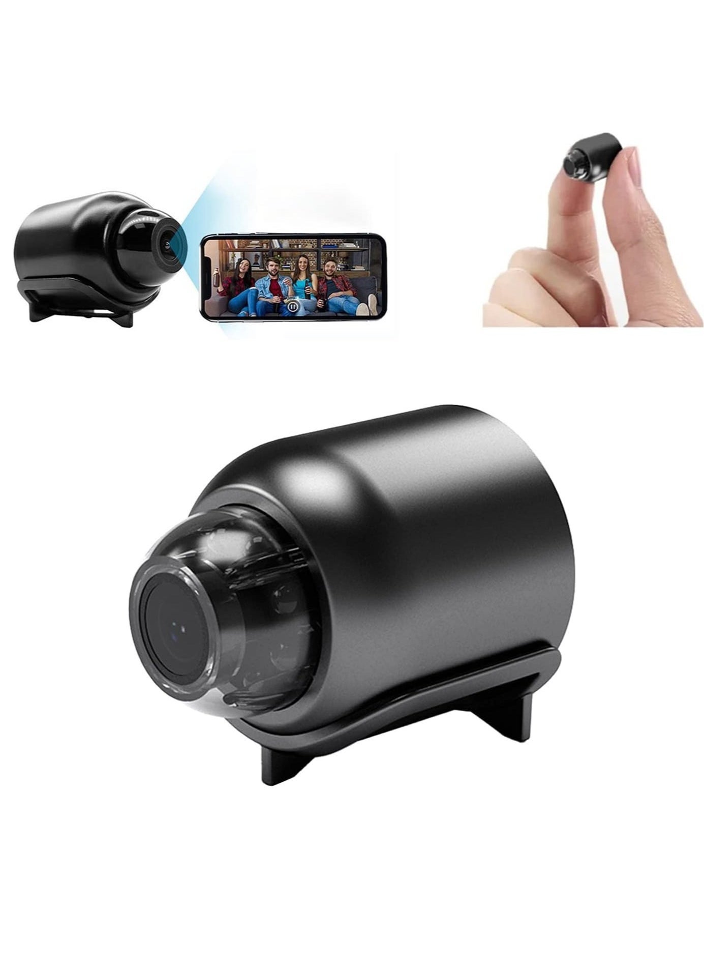 Mini WiFi Camera 1080P HD with Night Vision – Motion Detection, Remote Monitoring, 160° Wide Angle, Micro Baby Monitor for Home, Office, Store, and Warehouse – Compact Surveillance Camera for Enhanced Security (1Pcs)