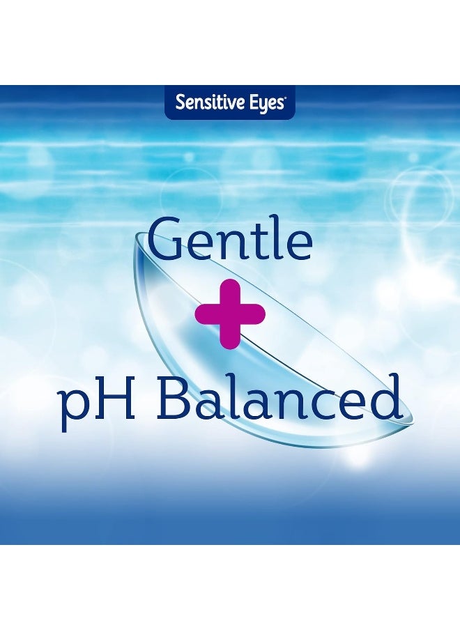 Bausch + Lomb Sensitive Eyes Saline Solution, 12 Fluid Ounce Each (Twin Pack)  - Image 2