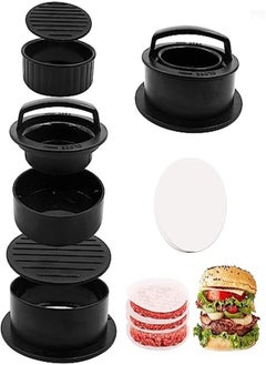 Goolsky Goolsky Burger Mold Hamburger Press Patty Maker Different Size Patty Molds, Works Best for Stuffed Burgers Press, Sliders-100 Wax Papers  - Image 1