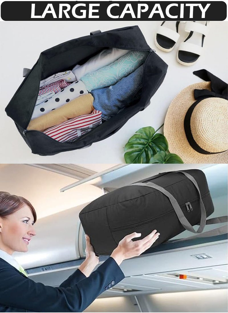 QUTOOB - foldable travel bag with trolley sleeve - Large Capacity Travel Luggage Bag, Multipurpose Folding Bag Ideal For Travel, Storage, Gym, Sports, Trips, Weekender, Etc, portable travel bags for men women - Image 1