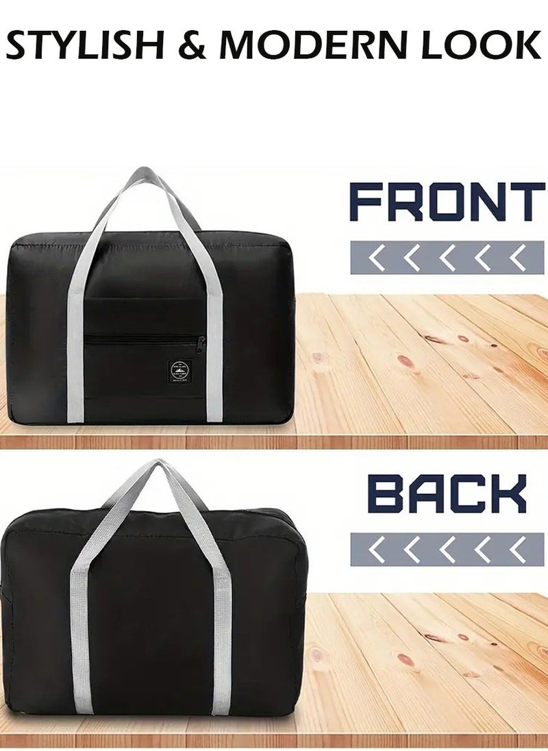 QUTOOB - foldable travel bag with trolley sleeve - Large Capacity Travel Luggage Bag, Multipurpose Folding Bag Ideal For Travel, Storage, Gym, Sports, Trips, Weekender, Etc, portable travel bags for men women - Image 1