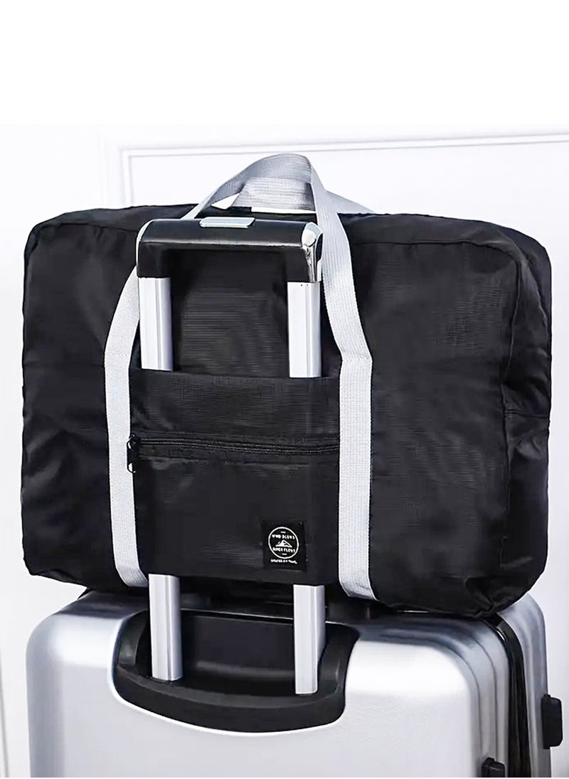 QUTOOB - foldable travel bag with trolley sleeve - Large Capacity Travel Luggage Bag, Multipurpose Folding Bag Ideal For Travel, Storage, Gym, Sports, Trips, Weekender, Etc, portable travel bags for men women - Image 1