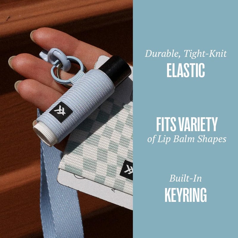 Thread Wallets Elastic Chapstick and Lip Gloss Holder Keychain (Emmeline) - Image 2