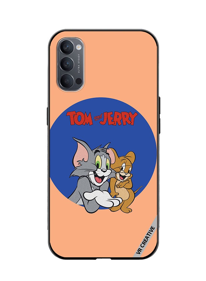 VR CREATIVE Protective Case Cover For Oppo Reno4 Pro 5G Tom And Jerry Design Multicolour - Image 1