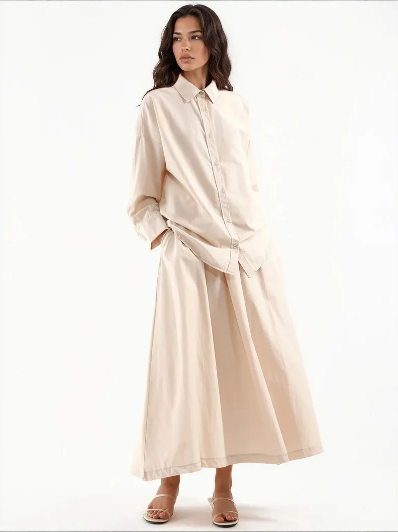 جينيفر Cotton Viscose Linen Two-Piece Coord