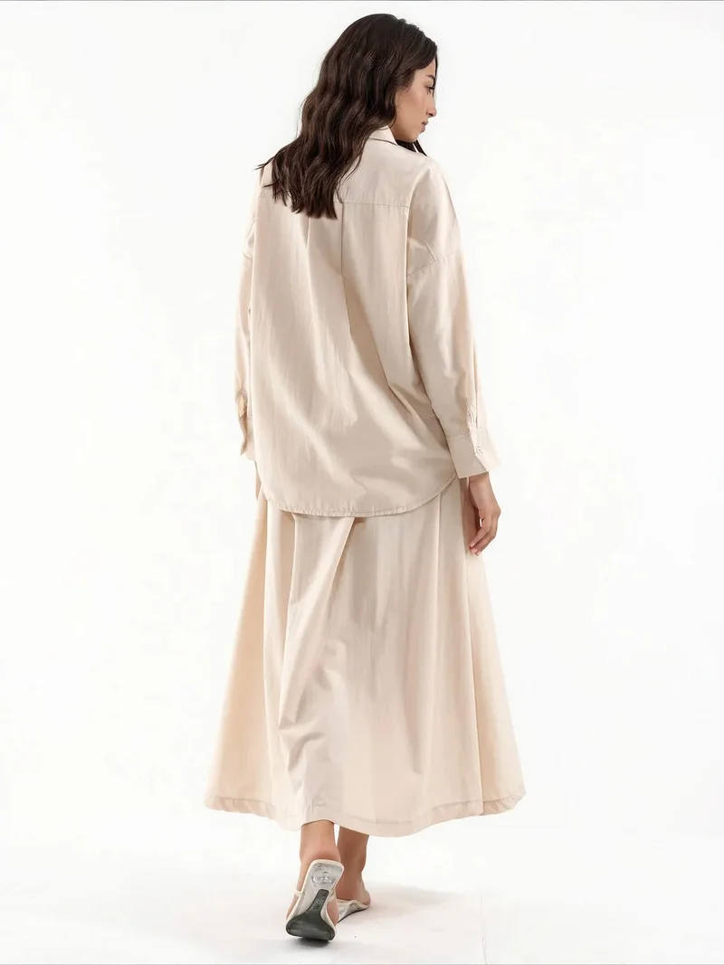 جينيفر Cotton Viscose Linen Two-Piece Coord