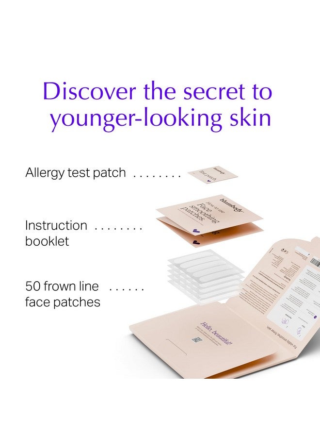BLUMBODY Blumbody Forehead Wrinkle Patches - Anti Wrinkle Facial Patches to Smooth Eyes & Forehead Wrinkles - Non-Silicone Face Tape for Fine Wrinkles between Eyes & Face - 50 Patches (Up to 60 day supply) - Image 5