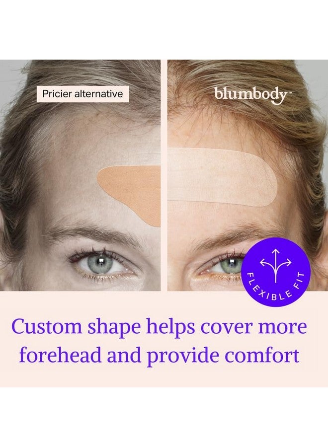 BLUMBODY Blumbody Forehead Wrinkle Patches - Anti Wrinkle Facial Patches to Smooth Eyes & Forehead Wrinkles - Non-Silicone Face Tape for Fine Wrinkles between Eyes & Face - 50 Patches (Up to 60 day supply) - Image 4
