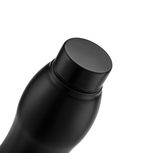 OPR HydroCurve Water Bottle | Premium 1 Litre Black Stainless Steel Water Bottles For Men And Women | Leak-Proof, Rust-Resistant, SingleWalled for Home, Gym, Office, School & Yoga |1000ml Capacity. - Image 2