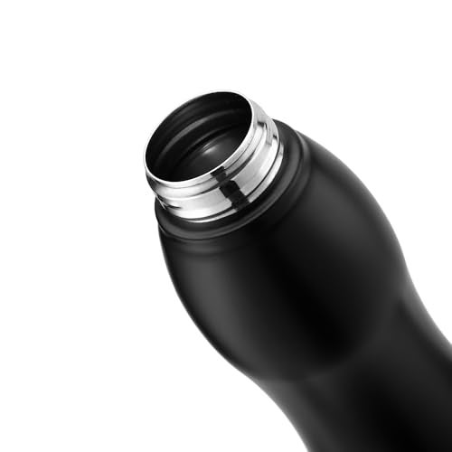 OPR HydroCurve Water Bottle | Premium 1 Litre Black Stainless Steel Water Bottles For Men And Women | Leak-Proof, Rust-Resistant, SingleWalled for Home, Gym, Office, School & Yoga |1000ml Capacity. - Image 3